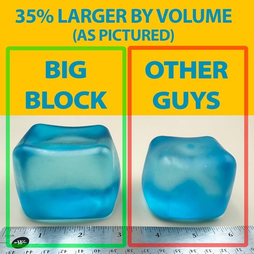 Premium Squeez'M Cube - 35% Larger Sensory Fidget Toy for Kids & Adults | Colorful, Durable, ASTM Certified 3+