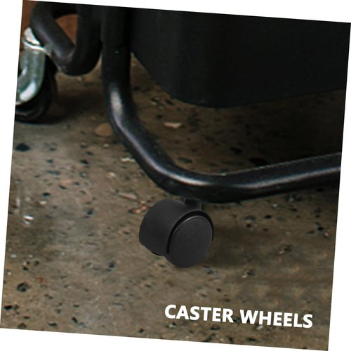 Angoily 4pcs Universal Flat Wheel Furniture Wheels for Moving Furniture Universal Wheel Utility Black Iron