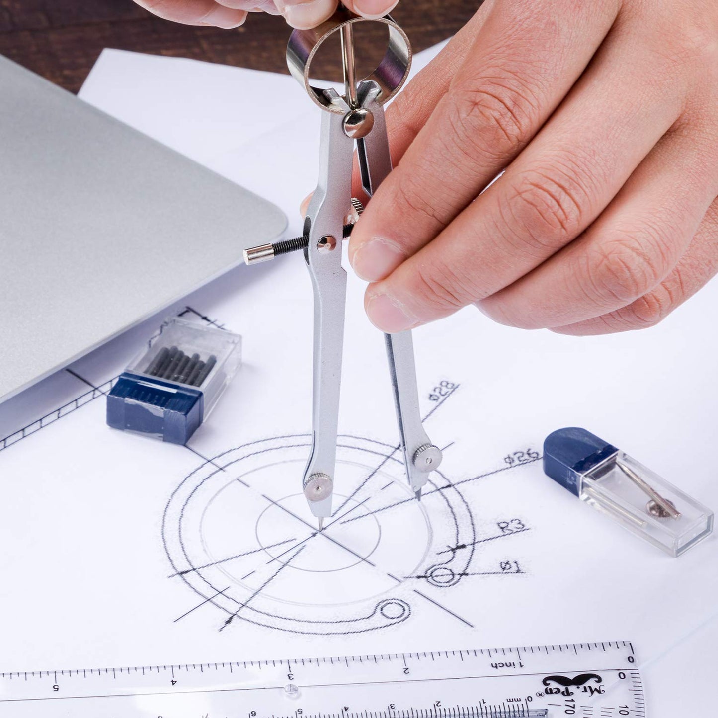 Mr. Pen- Protractor and Compass Set, Compass Protractor Set, Protractor