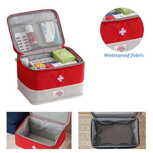 XPAPOV Travel Medicine Bag Organizer, Medical Bag Empty, for Home, Travel, Camping, Car, Hiking & Outdoor Emergencies, Emergency Medical Kits