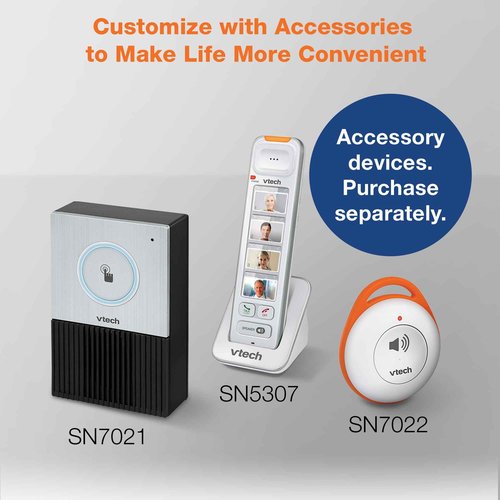 VTech SN5107 Amplified Additional Handset with Big Buttons & Large Display for SN5127 & SN5147 Senior Phone Systems