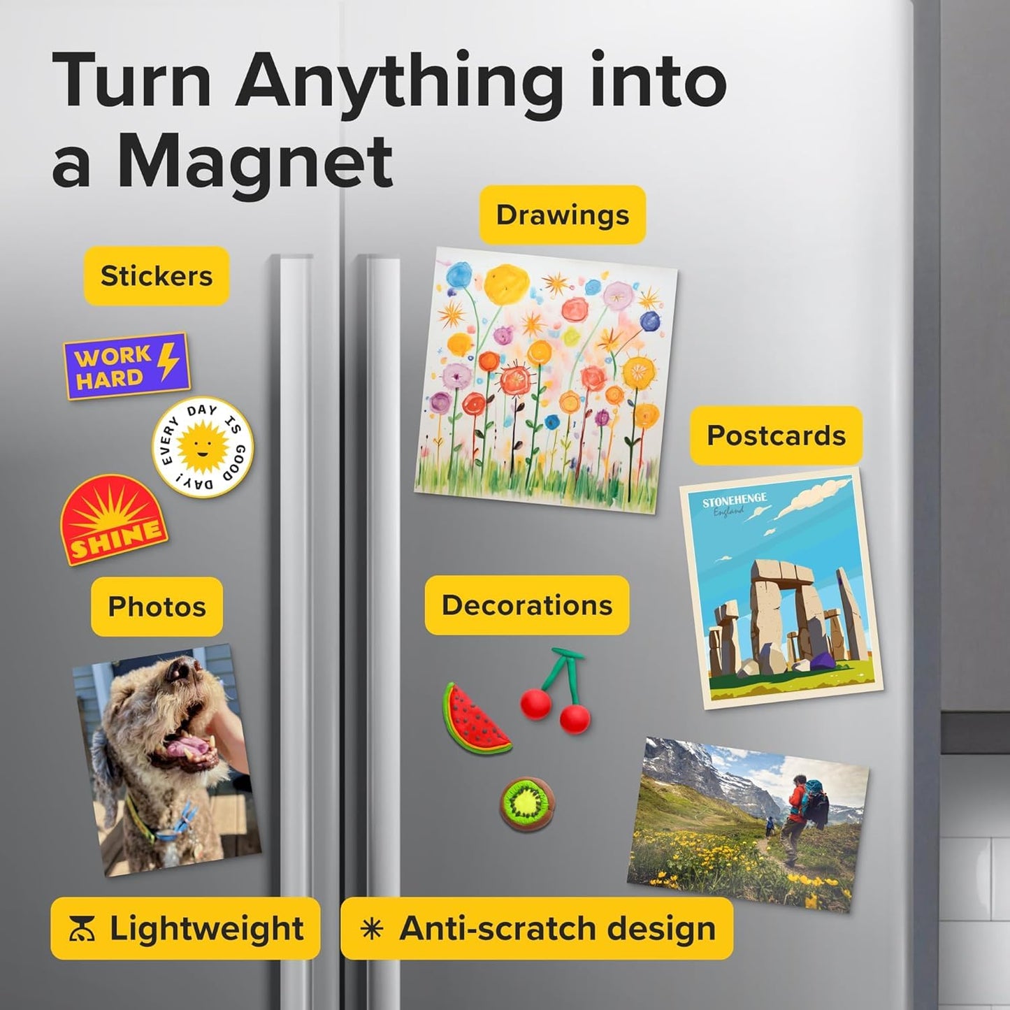 Strong Self-Stick Magnetic Sheets by [Brand Name] - Customizable Adhesive Paper for Photos & Crafts | 10 Pcs (4x6”/10x15cm)