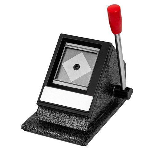 IQINGYJ Passport ID Photo Cutter, 50 x 50 mm, Manual, Black, Alloy Steel, Metal Handle