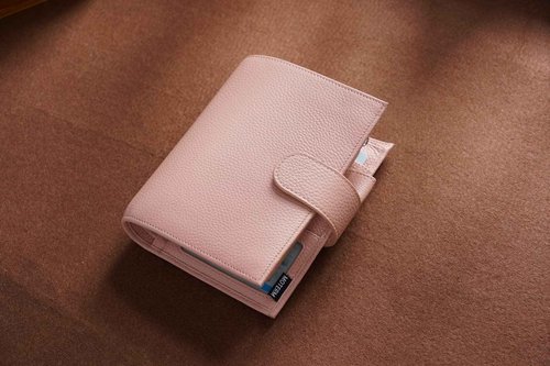 Moterm Pocket Versa - Pocket Size Binder Planner and Wallet Combo (Pebble-Dusty Rose, 19mm Ring)