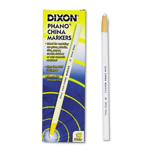Dixon 00092 China Marker, White, Dozen