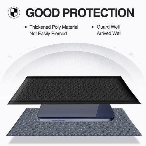 UCGOU Bubble Mailers 6x10 Inch Black 50 Pack Poly Padded Envelopes Small Business Mailing Packages Opaque Self Seal Adhesive Waterproof Boutique Shipping Bags for Jewelry Makeup Supplies #0