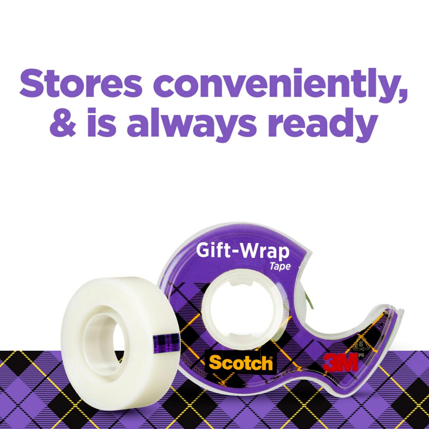 Scotch Giftwrap Tape, 3/4 in x 300 in, 3 Rolls - Satin-Finish Tape for Gift Wrapping