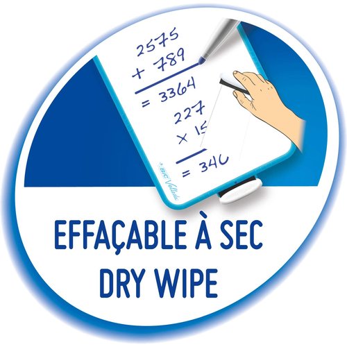 BIC VELLEDA Dry Wipe White Board 30 x 44cm Double-Sided Board