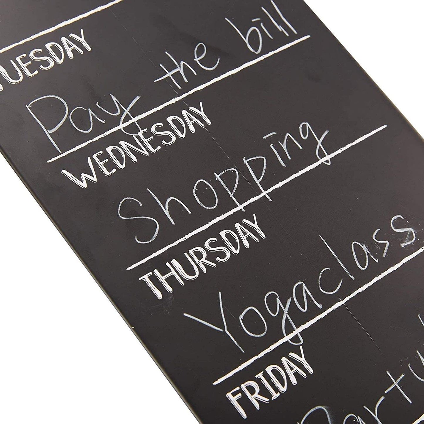 Juvale Tin Chalkboard Weekly Wall Planner for Menu and to-Do List (6 x 16 in, 2 Pack)