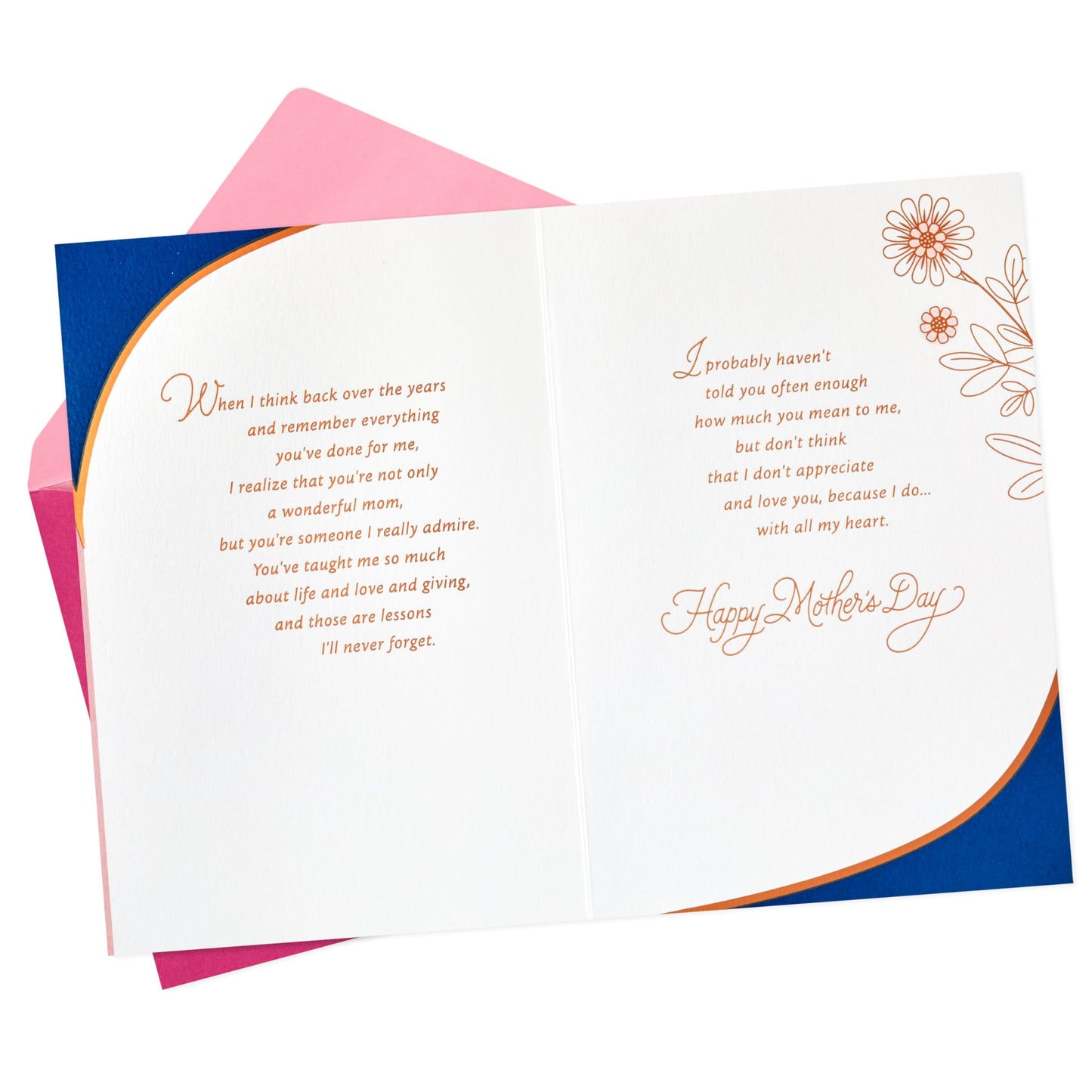 Hallmark Mothers Day Card from Daughter (How Lucky I Am) Butterfly Card for Mom