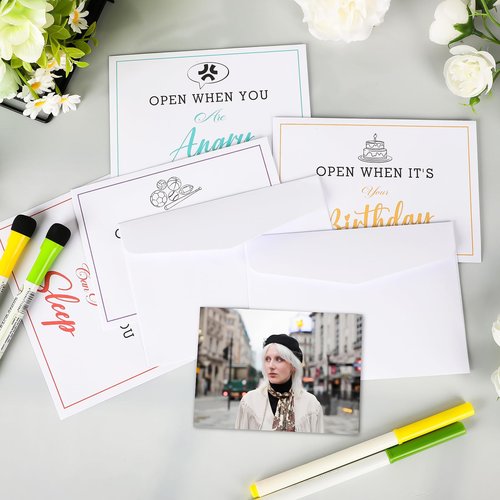 16 Pcs Open When Envelopes for College Student, Going Away College Gift Card Care Package, Open When Gift Card Envelopes for Student Daughter Girlfriend Boyfriend