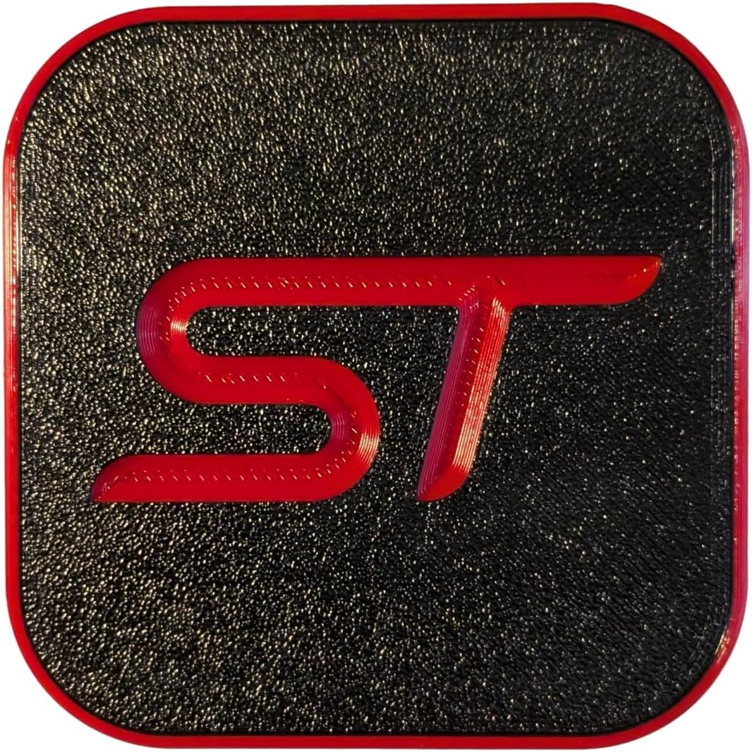 ST Hitch Cover - Custom Made for Explorer/Edge 2-Inch Receiver | New Improved Design in Red