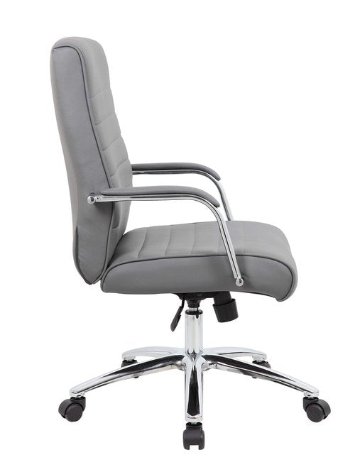 Boss Office Products Modern Executive Conference Chair, Grey