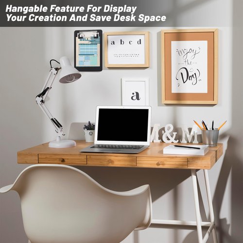 24 Pack Mini Clipboards 4 x 6 Inch Small Pocket Plastic Memo Clipboards with Profile Clip for Small Notepads Receipts Tickets (Black)