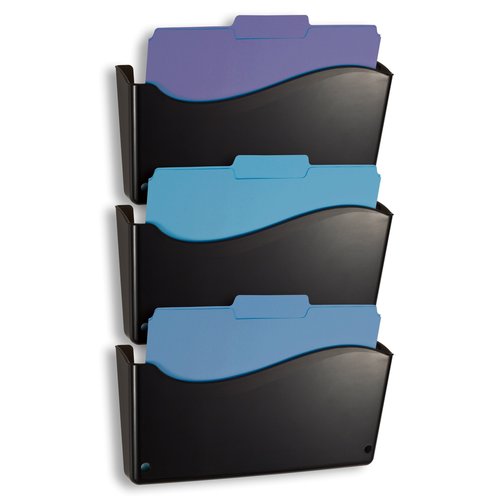Officemate Heavy-Weight Hanging Wall File (22382), Black