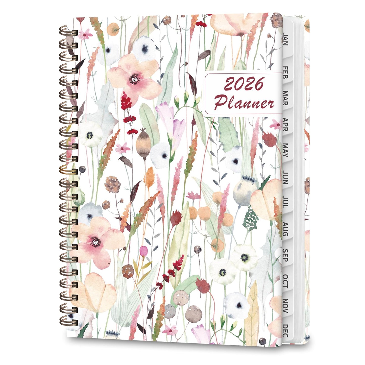 2026 Planner, Weekly and Monthly Calendar Academic Planner, Jan 2026 - Dec 2026, Planning Agenda Book for Desk Accessories and School Supplies - A5 (6.3'' x 8.5'')