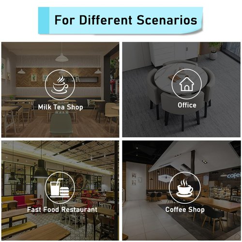 Round Reception Negotiation Table, Conference Room Coffee Table and Chair Set Small Meeting Room Table, Office Reception Round Table Simple Kitchen Dining Table Set 1 Table 4 Chairs(I)