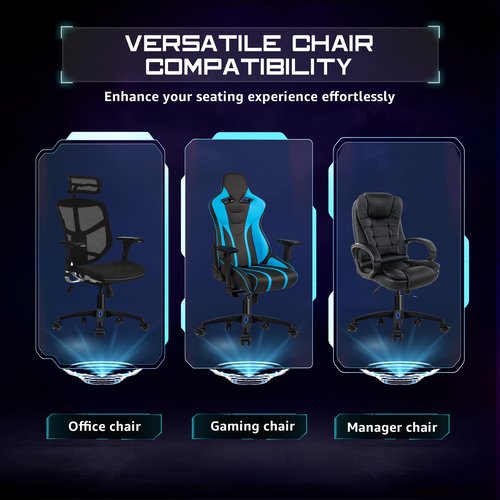 Sytopia 28" Gaming & Office Chair Base Replacement with 2.5" Rubber Wheels, Set of 5, 2600 lbs Heavy Duty Desk Chair Base, Smooth and Quiet Rolling Casters, Blue