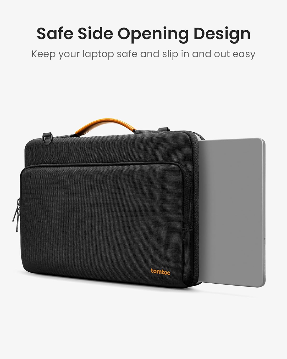 tomtoc 360 Protective Laptop Shoulder Bag - Water-Resistant Case for 13-Inch MacBook Air & Pro