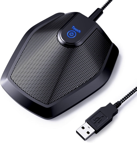 TONOR USB Conference Microphone - Omnidirectional Condenser Mic for Video Calls & Recording | Compatible with Mac & Windows