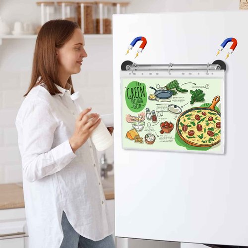 5 Pack Magnetic 3 Binder Rings 1 Inch D Ring Magnetic Hanging Binder Rings Locking Mechanism for Hanging 8.5 x 11 Inch Sheets Letter Size Paper (5)