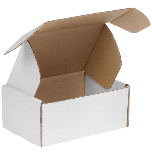AVIDITI Small Shipping, Packing, & Mailer Boxes, White 9"L x 6.25"W x 4"H (50-Pack) Heavy Duty Corrugated Cardboard Boxes for Packaging, Mailing, Small Businesses, Gifts & Storage