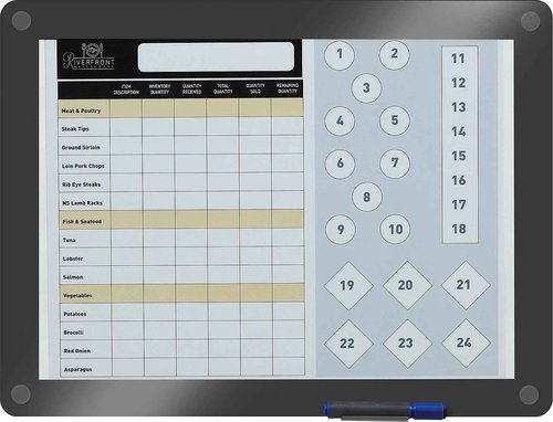 Iceberg 31131 Clarity Glass Custom Print Dry Erase Board, 18.5"x24.5", Transparent