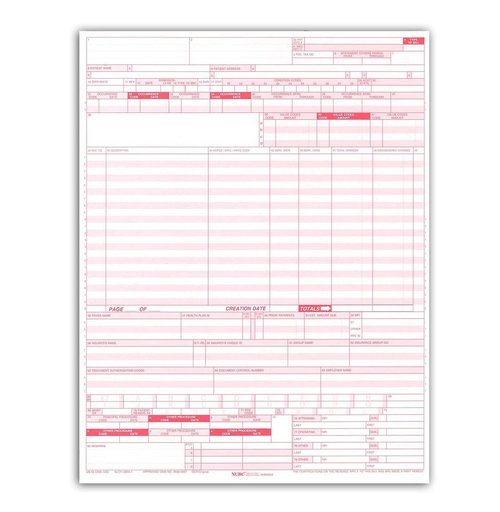 NextDayLabels - UB-04 (CMS 1450) Health Hospital Insurance Claim Form, Laser 8-1/2 x 11 500 Per Pack