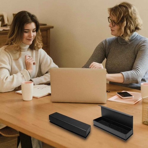 Olutacot 84 Pcs Pen Gift Boxes Empty Black Ballpoint Pen Gift Box with Cushion Pen Jewelry Display Box Empty Present Collection Cases for Birthday Souvenir Business Gifting Office Supplies
