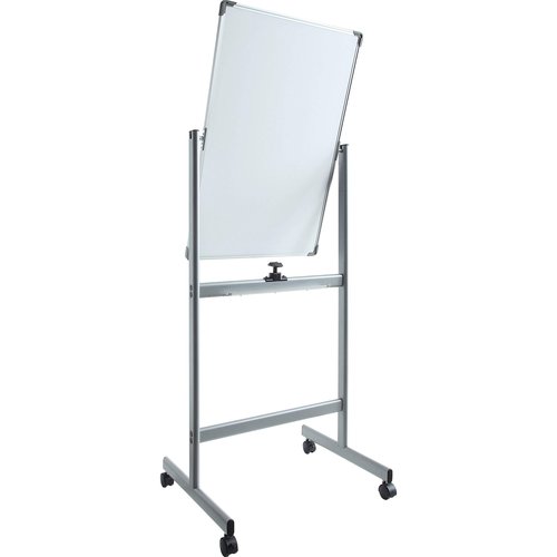 Lorell Doluble-Sided Magnetic Mobile Dry Erase Board Easel, 24" x 36", Built-in Marker Tray