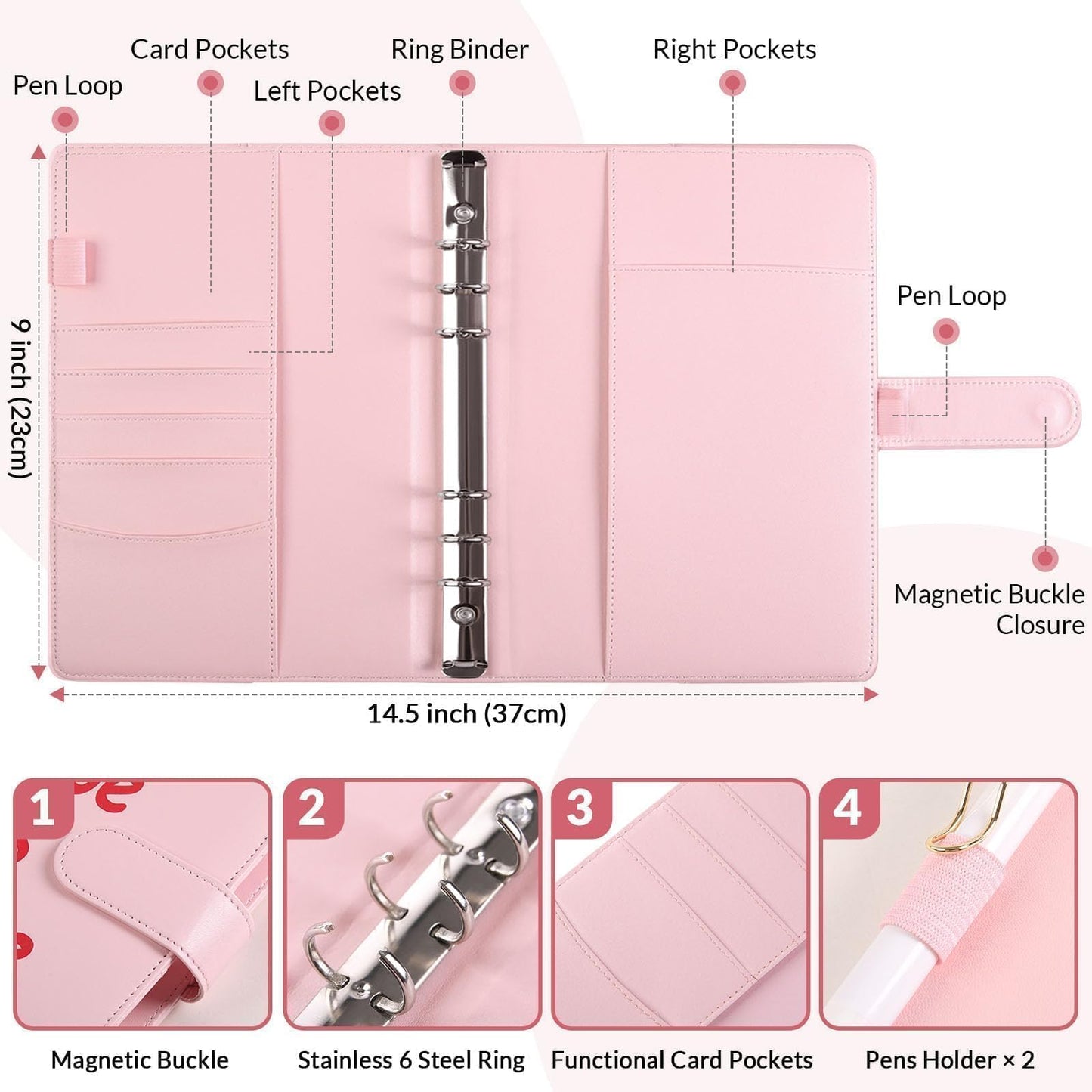 SKYDUE 100 Envelopes Money Savin Challenge Binder, A5 Money Saving Budget Binder with Cash Envelopes - Savings Challenges Book to Save $5,050