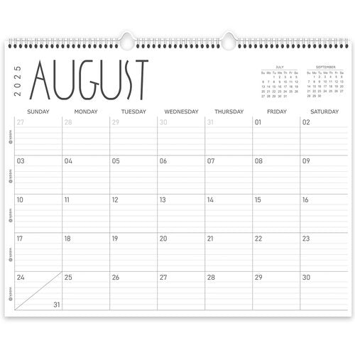 Guasslee Large Wall Calendar 2025-2026, 12 Monthly Calendar from 2025 June-May 2026 Jumbo 22"x17" Hanging Desk/Wall Planner with Spiral Bound for School Home Office Organizing