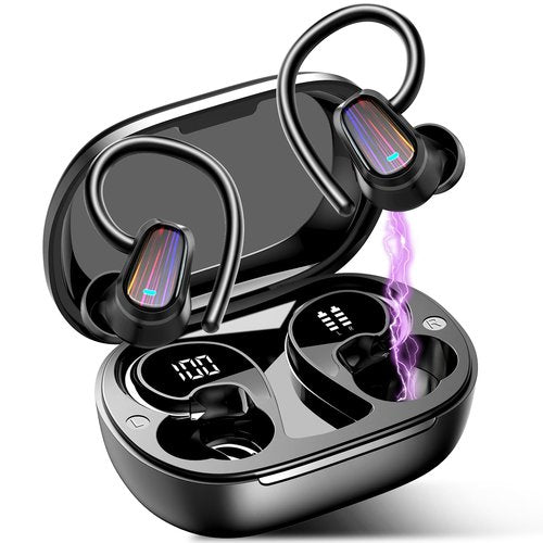 OYIB AI Language Translation Earbuds Real Time, 3-in-1 Translator Earbuds with 6 Translation Modes/164 Language, 50H Bluetooth 5.4 Headphones Translating Device for Travel/Business//Leaning, Black