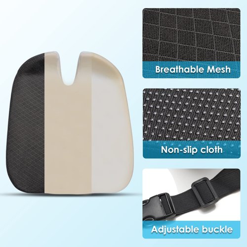 2022 Upgrades Car Coccyx Seat Cushion Pad for Sciatica Tailbone Pain Relief