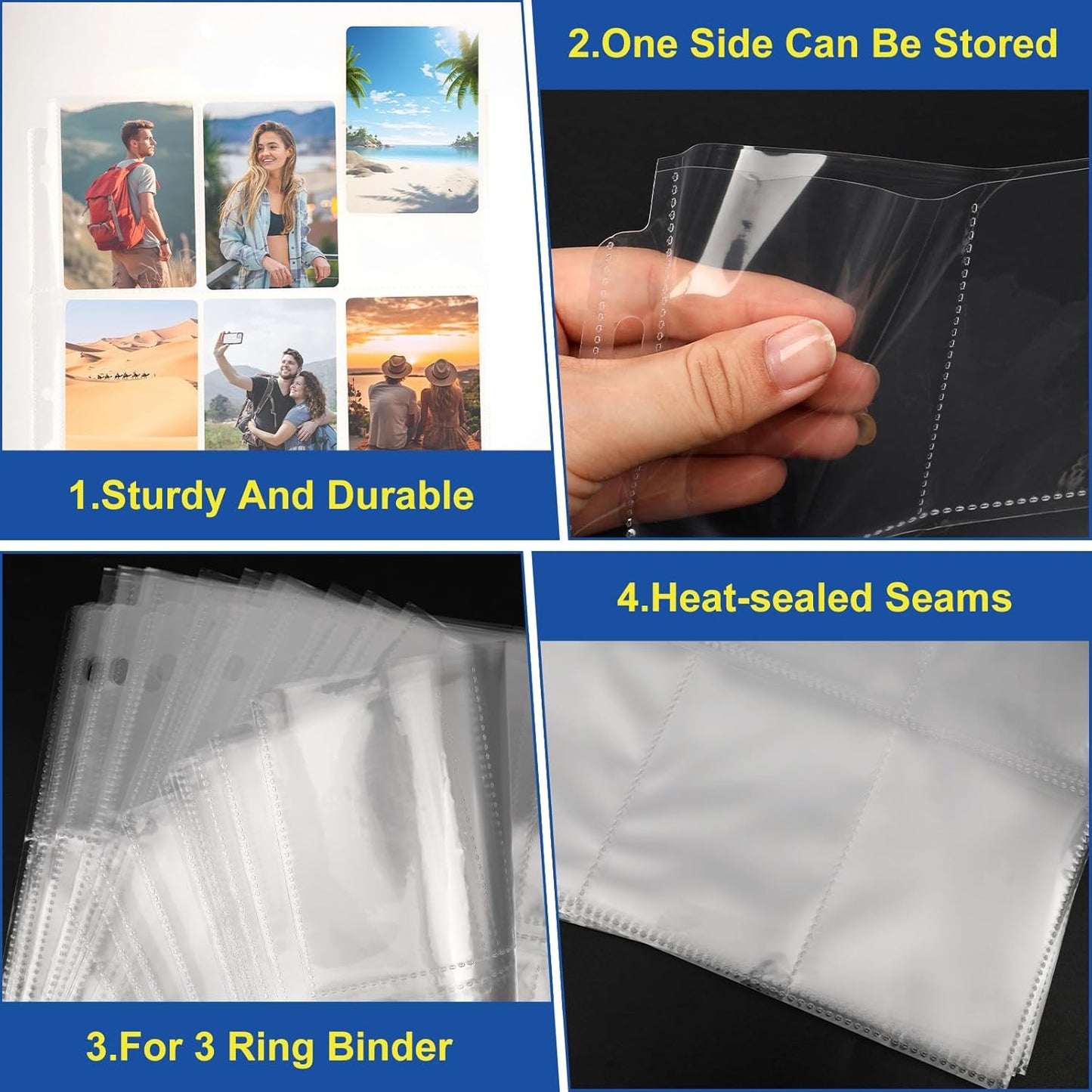 2160 Pockets Card Sleeves by [Brand Name] - 9 Pocket Sheets for Trading Cards | Fits Baseball, Football & Business Cards
