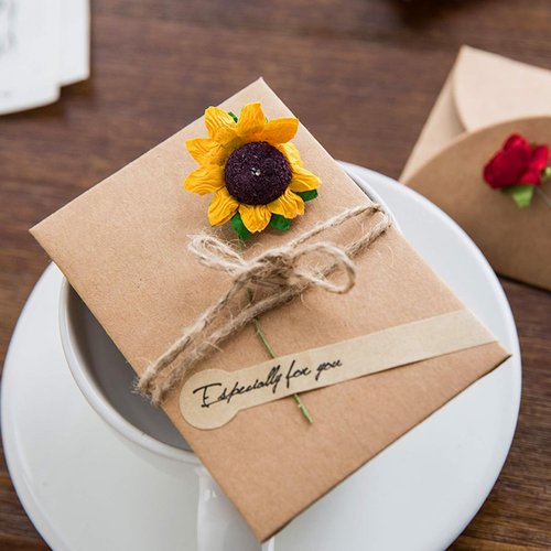 Kraft Envelopes | 100 Pack Brown Invitation Envelopes for Weddings, Baby Showers & Office (5.25" x 7.25")