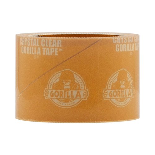 Gorilla Crystal Clear Repair Duct Tape, 1.88" x 5 yd, Clear, (Pack of 5)