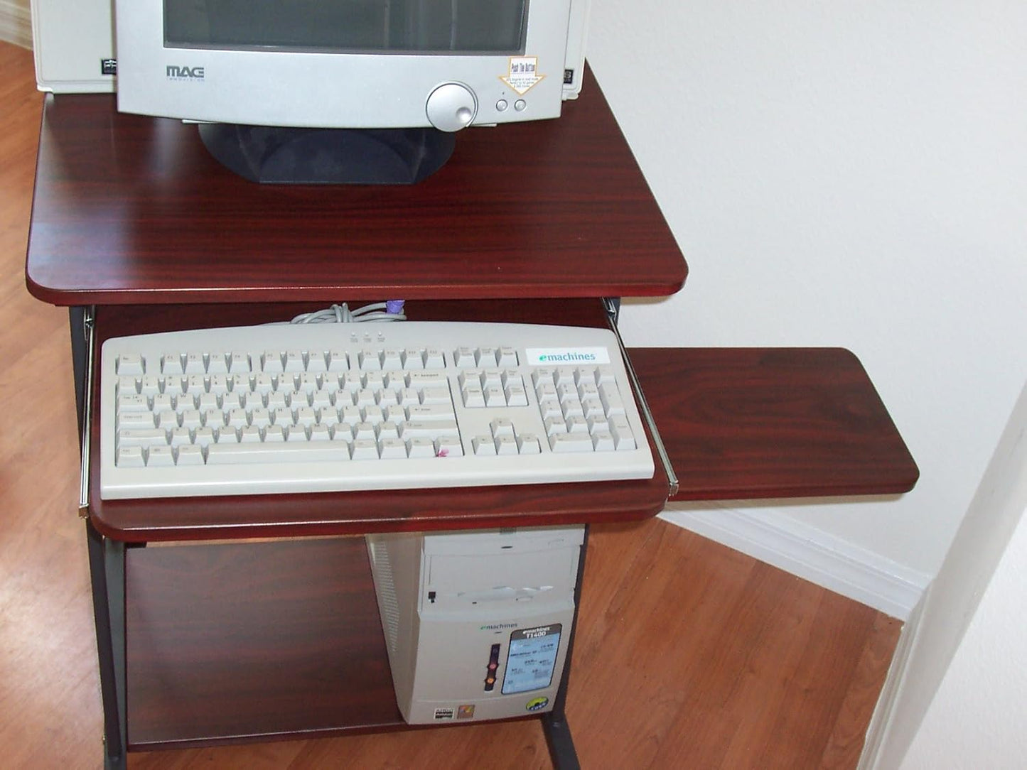 CUZZI 24" Narrow Mini Compact Computer Desk - Perfect for Small Spaces, RVs & Work from Home