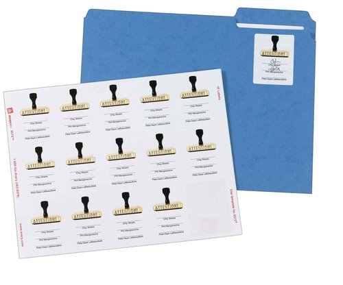 Avery ID Labels, Sure Feed Technology, Permanent Adhesive, 2" x 2-5/8", 5 Packs (6572)