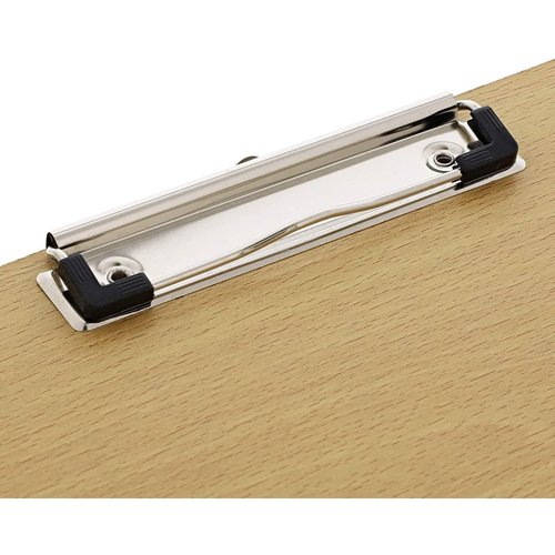Juvale Classroom Must-Haves Clipboards - 6-Pack Extra-Large 19.5 x 12.5 in Light Brown Wood - Low-Profile Metal Clip & Retractable Hook - Drawing & Sketching Board for Classroom & Office Supplies
