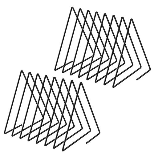 2 Sets Triangle File Folder Rack,7 Sections File Holder,File Storage Sorter/Stand,Desktop File Organizer,Wire Organizer Rack,Magazine/Paper Folder Holder,Letter/Legal, Anti-Scratch/Rusty