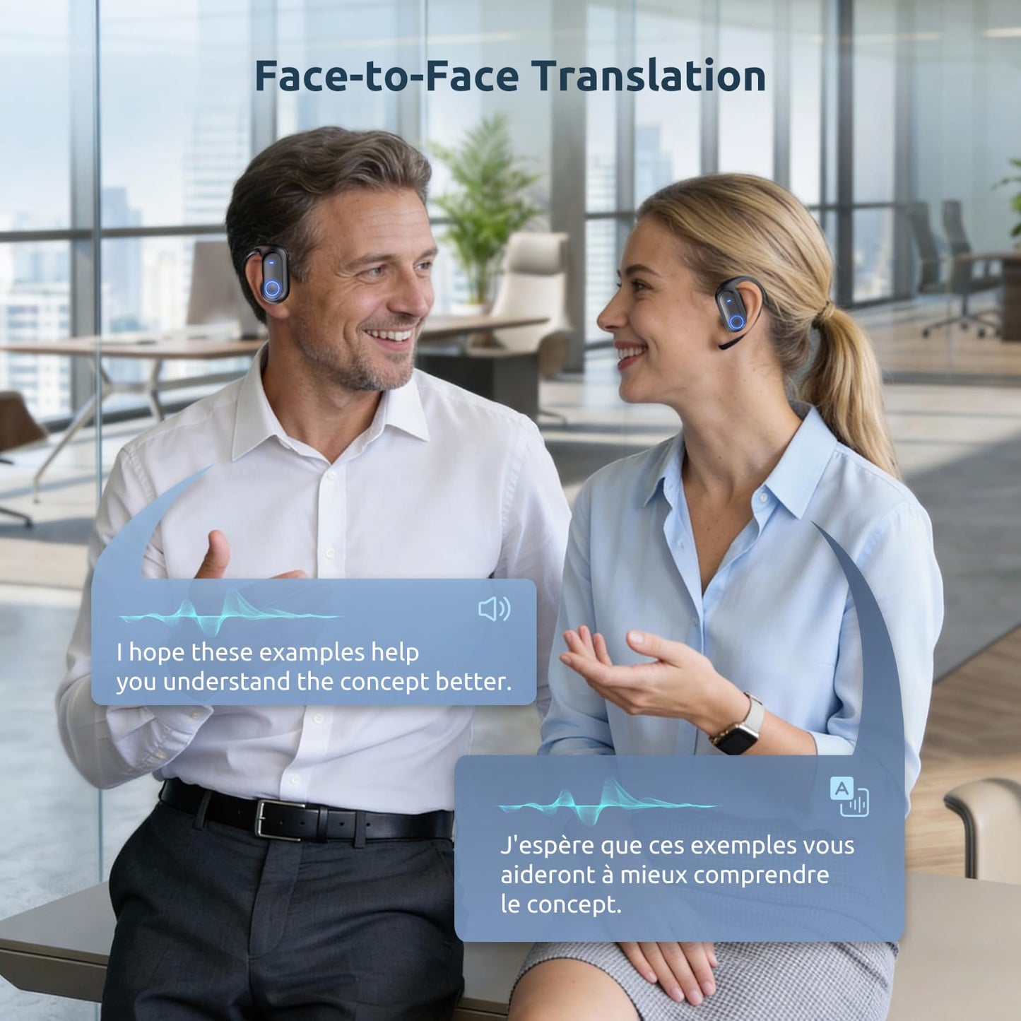 ZOOBELIO AI Translation Earbuds Real Time - 164 Languages Translator Earbuds with 8 Modes, 80H Battery Life 5-in-1 Translating Headphones Bluetooth Wireless for Travel Business Learning
