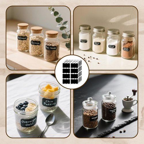 Mini Chalkboard Signs 25-Pack by [Brand Name] - Double-Sided Wooden Message Boards with 8 Chalks & 32 Stickers for Weddings, Parties, and More