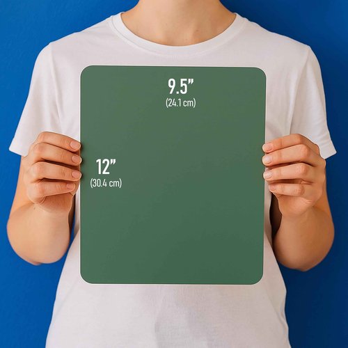 Flipside Products 9.5" x 12" Green Chalkboards, Classroom Set, Student Drawing, Small School Chalkboard, Menu Board, Pack of 24