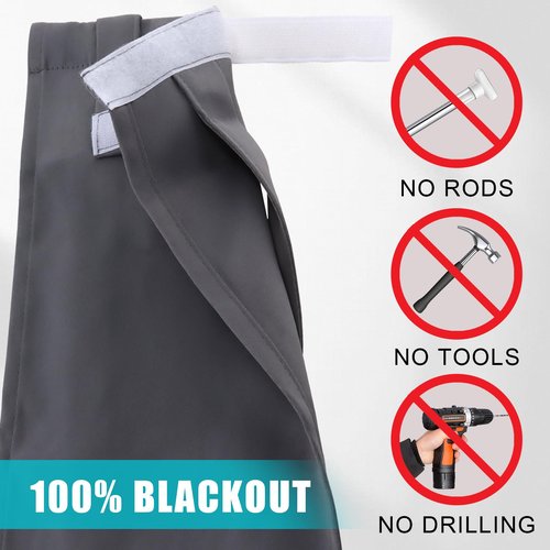 PJT 8 × 36IN Thick Classroom Door Window Cover,100% Blackout Classroom Window Cover Lockdown,Sunlight Privacy Door Curtain,Blackout Lockdown Shade