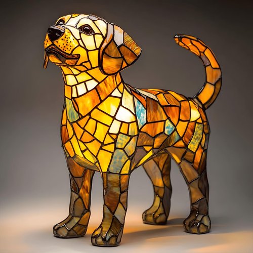 SEPSUMMER Dachshund Lamp, Cute Dog Series Art Night Light, Pet Dogs Themed LED Table Lamps with Warm Ambient Glow for Dog Lovers (Dachshund, 6'')