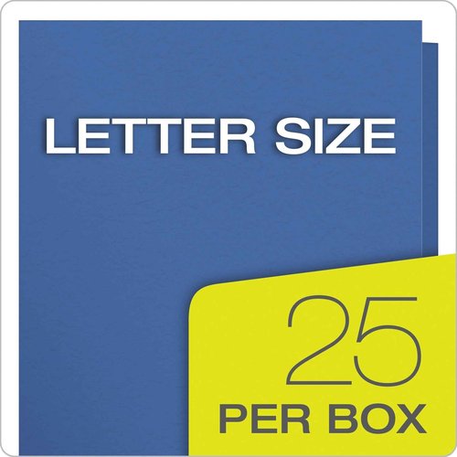Oxford Twin Pocket Folders with Fasteners, Letter Size, Royal Blue, 25 per Box (57712) (Pack of 2)