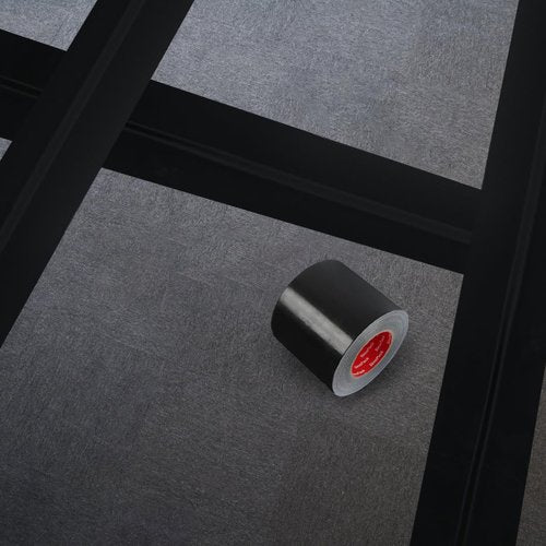 SinoPack Duct Tape Black Wide Roll Heavy-Duty Industrial Strength 12 inches x 55 Yards,9.1 Mil, Waterproof, Strong, Flexible, No Residue, UV Resistant for for Indoor Outdoor Repairs Tear by Hand