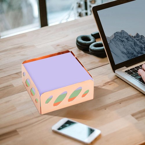 Eagle Desk Organizer 3 in 1 Set, Inlcudes Memo Holder, Pencil Holder and Business Card Holder, Rose Gold
