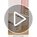 Ivory Linen File Organizer Box Set of 2 - Collapsible Desk & Office Storage